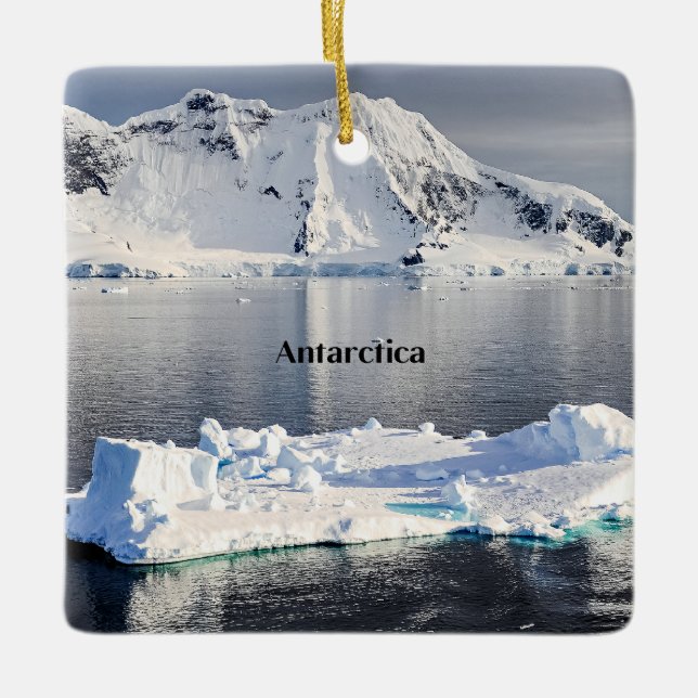 Antarctica iceberg julgransprydnad keramik (Framsida)