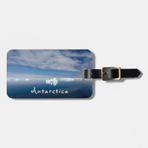 Antarctica liggande flytande isfoto med text