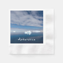 Antarctica liggande flytande isfoto med text
