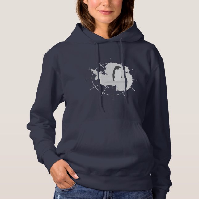 Antarctica - Penguin Women's Hoodie T Shirt (Framsida)