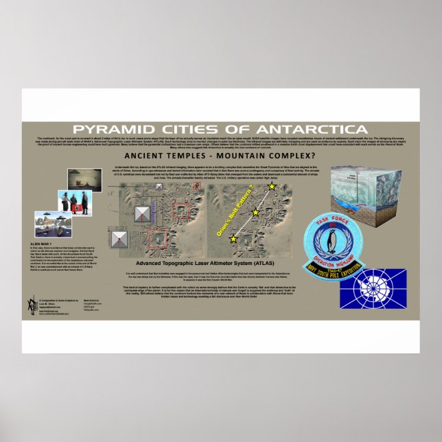 Antarctica Pyramid Cities 3 Poster (Framsidan)