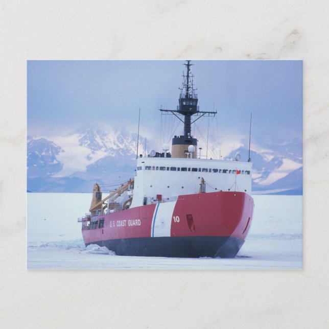 Antarctica, Ross Island, McMurdo Station, USCG Vykort (Framsida)