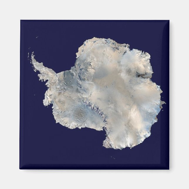 Antarctica Satellite Image Magnet (Framsidan)