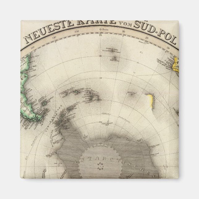 Antarctica, södra Hemisphere Magnet (Framsidan)