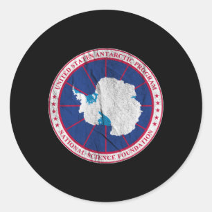 Antarctica Usa Antarktis-programmet Runt Klistermärke