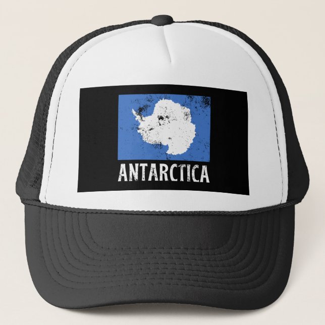 Antarctica vintage Flagga Keps (Framsida)