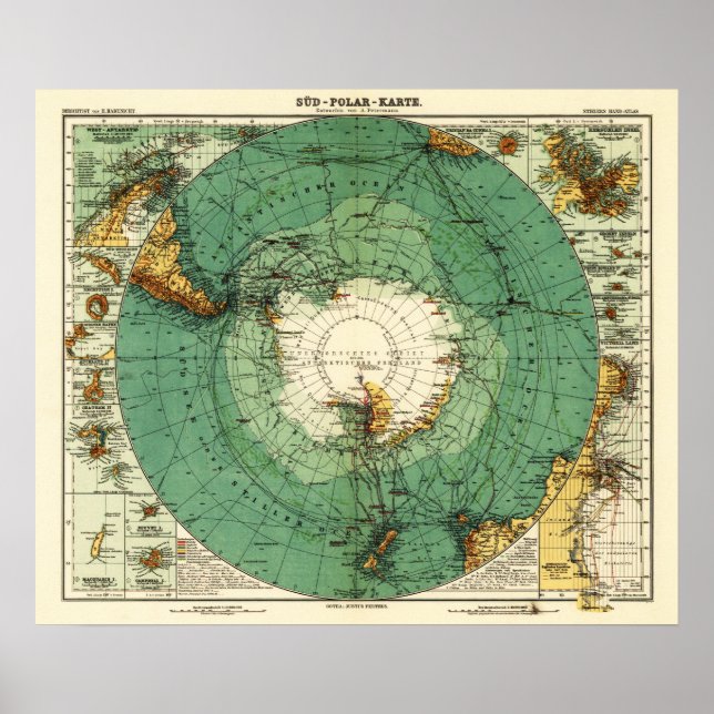 AntarcticaPanoramic MapAntarctica Poster (Framsidan)