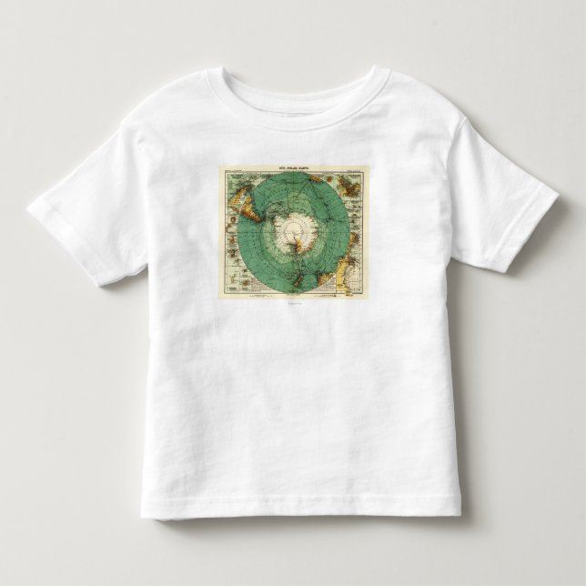 AntarcticaPanoramic MapAntarctica Tee Shirt (Framsida)