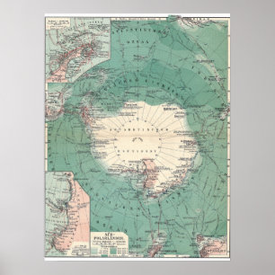 Antarctickontinent Poster