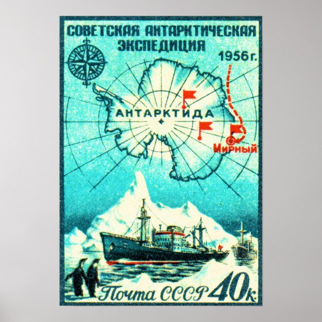 Antarktis 1956 poster (Framsidan)