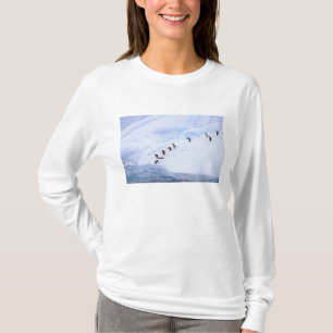 Antarktis, Antarktiska halvön. Strimhopppingvin Tee Shirt