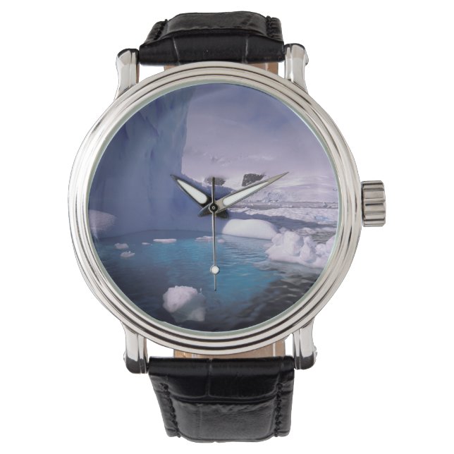 Antarktis. Antarktiska islandskap 2 Armbandsur (Framsida)