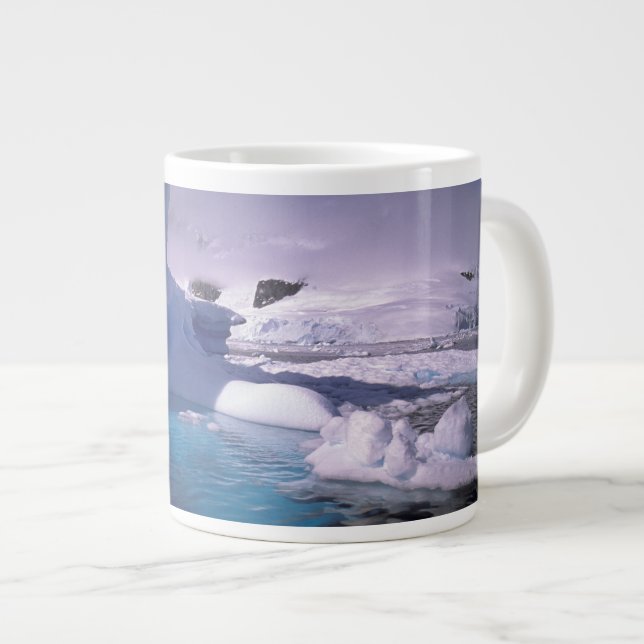 Antarktis. Antarktiska islandskap 2 Jumbo Mugg (Framsida höger)