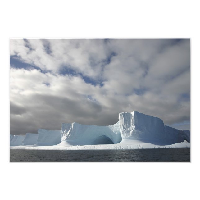 Antarktis, Bransfield Strait, Eftermiddagssol Fototryck (Framsidan)
