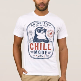 Antarktis Chill-läge Rolig Pingvin T-shirt
