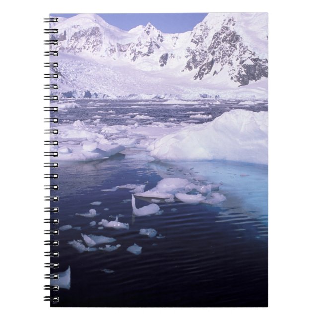 Antarktis. Expedition genom islandskap Anteckningsbok Med Spiral (Framsidan)