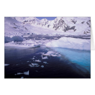 Antarktis. Expedition genom islandskap Hälsningskort