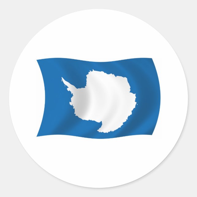 Antarktis Flagga Klistermärke (Framsida)