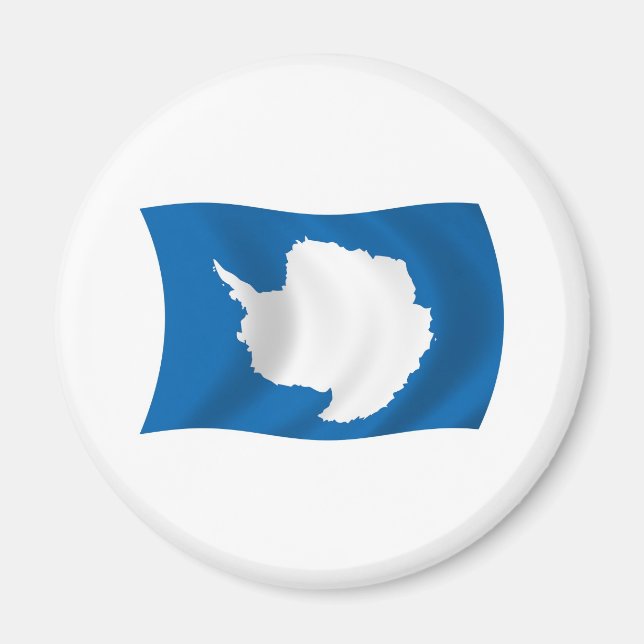 Antarktis Flagga Magnet (Framsidan)
