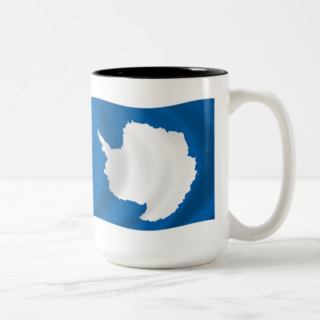 Antarktis Flagga Mugg (Höger)
