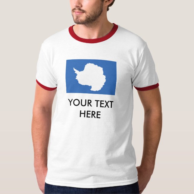 Antarktis flagga tee shirt (Framsida)