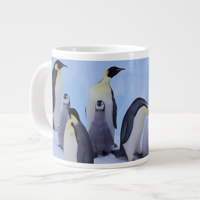 Antarktis, Kejsarpingviner Jumbo Mugg (Framsida vänster)
