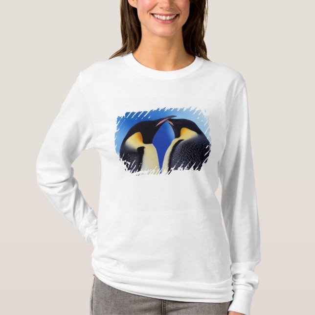 Antarktis, kejsarpingviner tee shirt (Framsida)