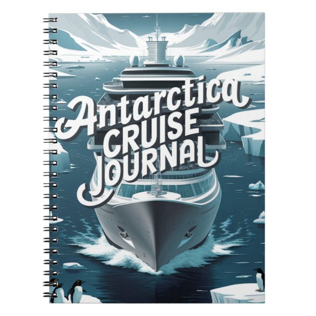 Antarktis kryssningsjournal anteckningsbok (Framsidan)