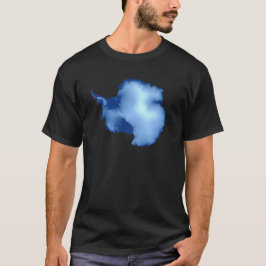 Antarktis läkarundersökningkarta tee shirt