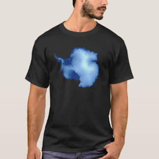 Antarktis läkarundersökningkarta tee shirt