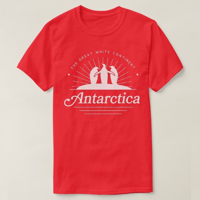 Antarktis med Penguiner T Shirt (Design framsida)