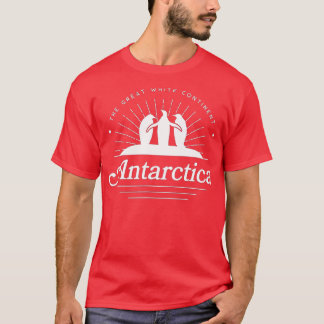 Antarktis med Penguiner T Shirt