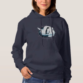 Antarktis Pingvin Emblem – Polarforskare Design T Shirt