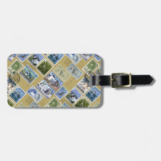 Antarktis - pingvinportofrimärken bagagebricka