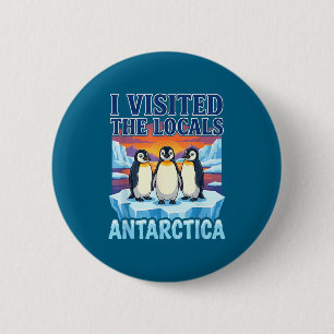 Antarktis Resa Souvenir Pingvin Expedition Knapp