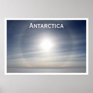 Antarktis Sol över Horisont, sippeldom Poster
