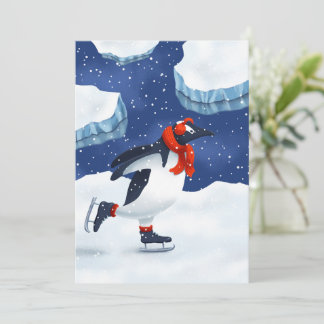 Antarktisk glidning julkort