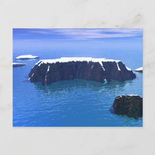 antartica 3000AD Vykort (Framsida)