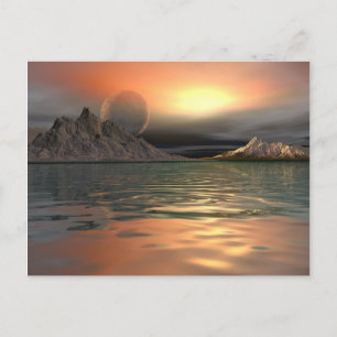 Antartica Måne Vykort