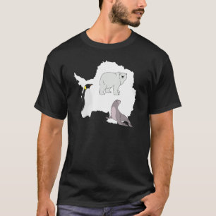 Antartica Polar Bear Penguin och Seal T Shirt