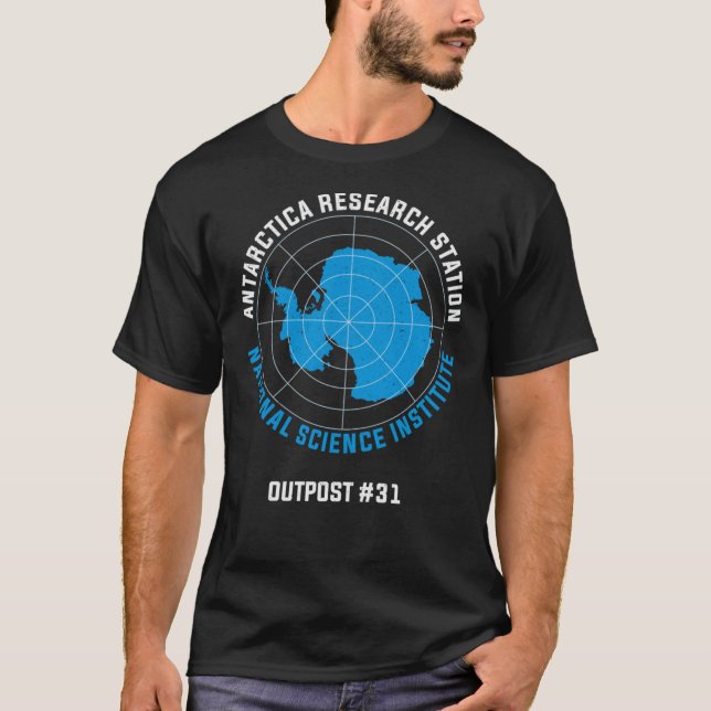 Antartica Research Station Classic T-Shirt (Framsida)