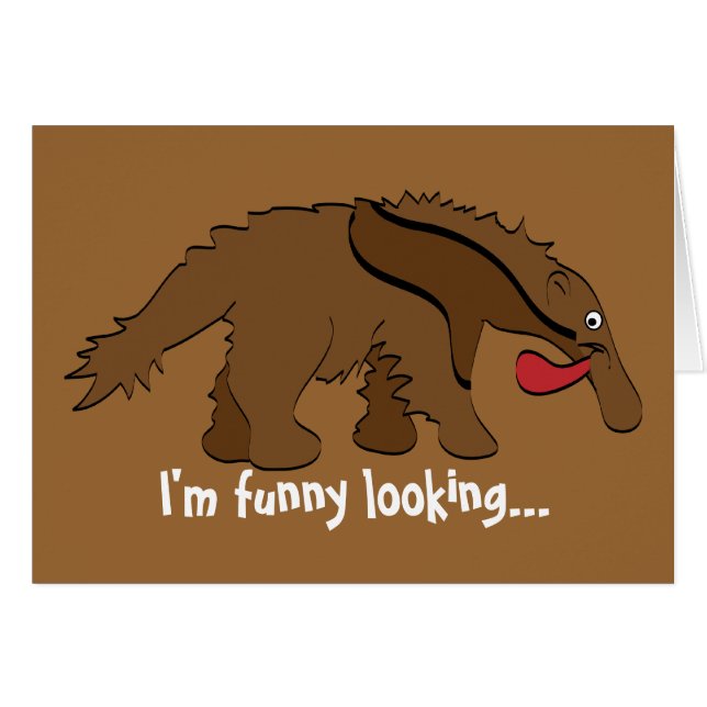 Anteater Hälsningskort (Framsidan Horizontal)