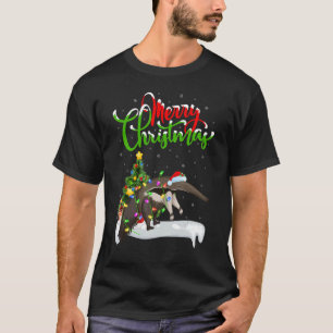 Anteater Julafton Dekoration Santa Anteater Christ T Shirt