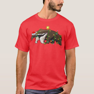 Anteater Lighting Julafton Träd Matching Anteater  T Shirt