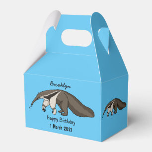 Anteater lycklig tecknad illustration presentaskar