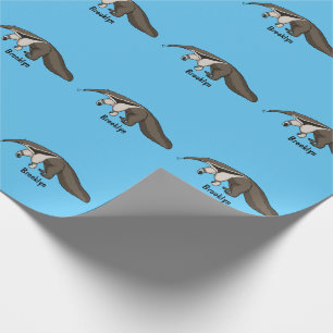 Anteater lycklig tecknad illustration presentpapper