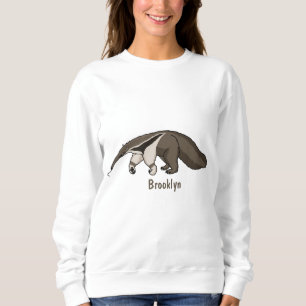 Anteater lycklig tecknad illustration t shirt