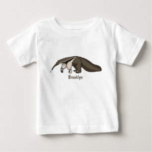 Anteater lycklig tecknad illustration t shirt