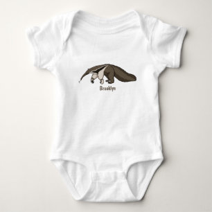 Anteater lycklig tecknad illustration t shirt