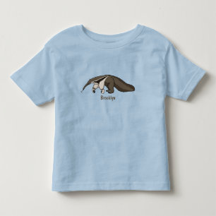 Anteater lycklig tecknad illustration t shirt
